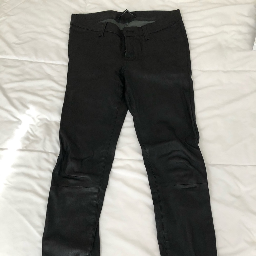 J Brand Leather Skinny Pants Size 27